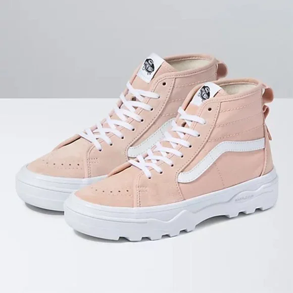 Vans Sk8 High Top Womens Casual Canvas Suede Shoes Pink VN0A5KY5W0D NEW Size 6.5 - Picture 5 of 6